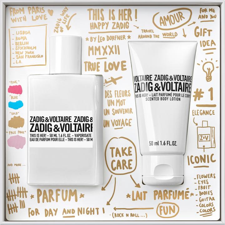 Produktbild Zadig & Voltaire This is Her! Christmas 2023 Eau de Parfum 50 / Body Lotion (Eau de Parfum, 100 ml)