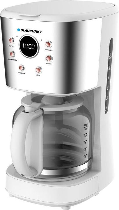 Produktbild Blaupunkt CMD802WH Kaffeemaschine Weiss, Silber Fassungsvermögen Tassen=14 Glaskanne, Display, Warm
