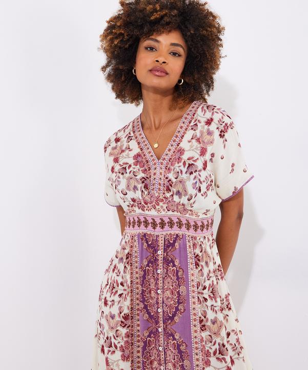 Actual product image Joe Browns Floral Border Print Maxi Dress (40)