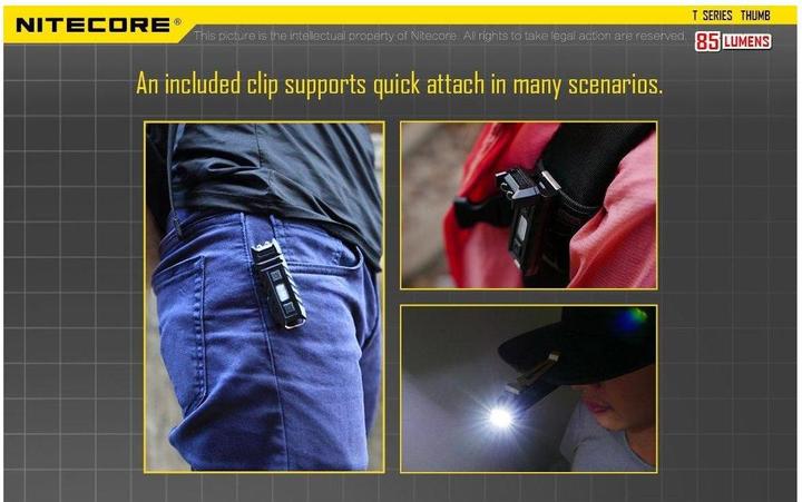 Actual product image Nitecore Thumb (7.40 cm, 85 lm)