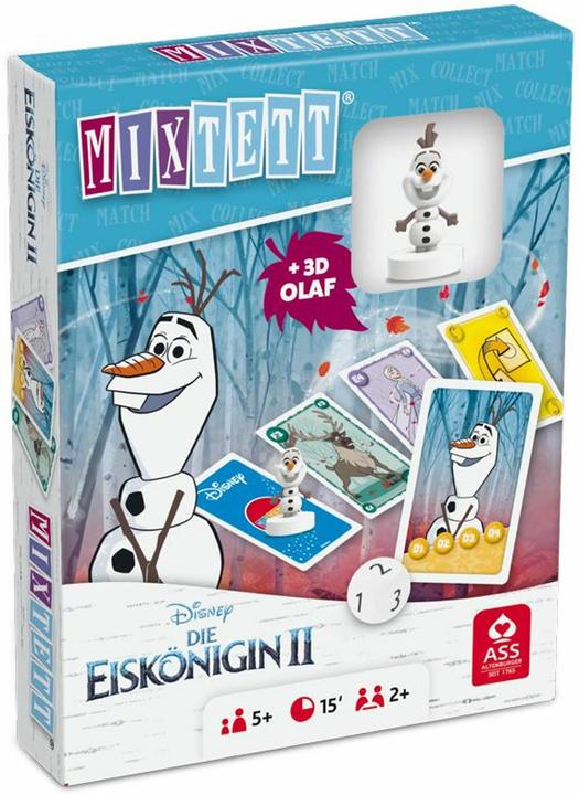 Image du produit ASS Altenburg 22522243 - Mixtett - Disney La Reine des Glaces 2, Card Game (DE/FR(IT) + Figurine Olaf, from 5 Y. (Allemand, Français)