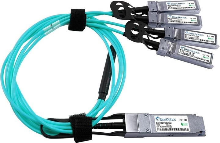 Immagine prodotto BlueOptics II-VI FCBN525QE1C25 compatibile AOC QSFP28 BO282703L25M