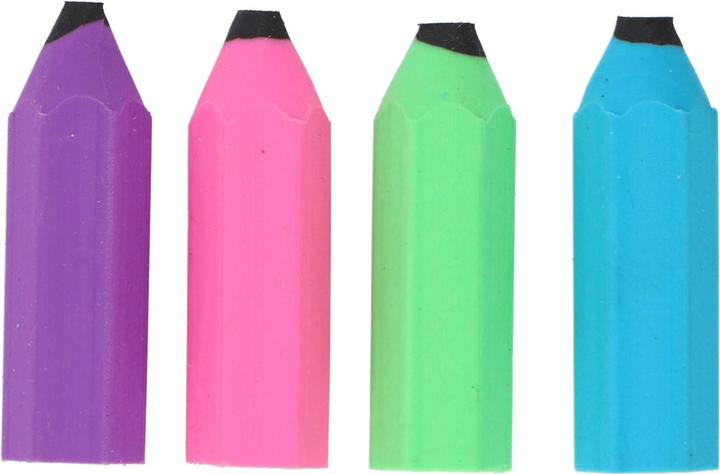 Produktbild Topwrite Eraser pencil shape 4pcs 4ass