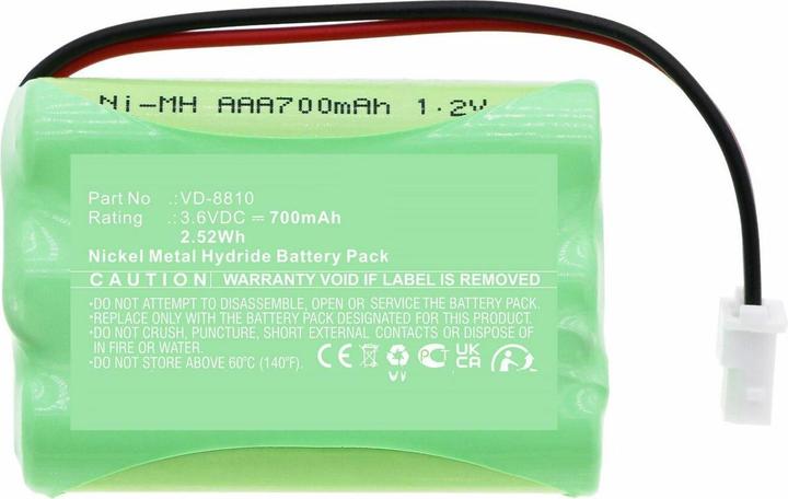 Image du produit CoreParts Pile pour interphone Optex (3.60 V, 700 mAh)