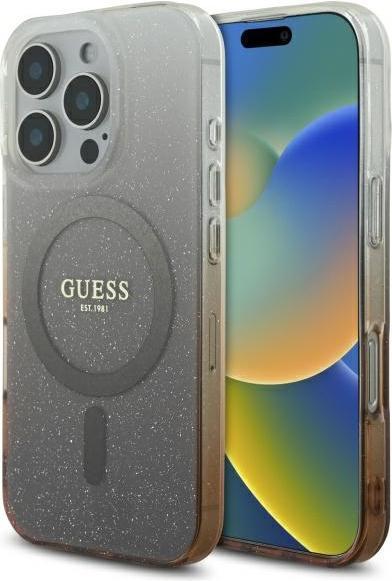 Produktbild Guess GUHMP16XHGRCELW iPhone 16 Pro Max 6.1" brązowy/brown hardcase IML Glitter Gradient MagSafe (Apple iPhone 16 Pro Max)