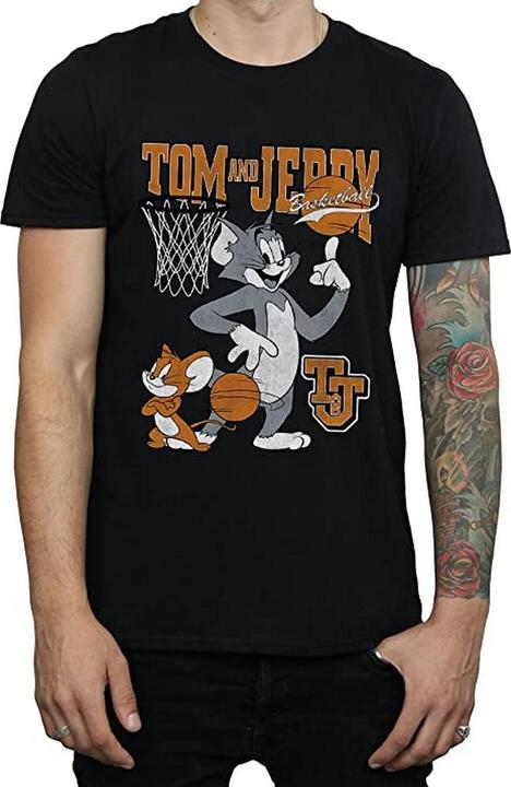 Tom & Jerry Spinning Basketball TShirt aus Baumwolle