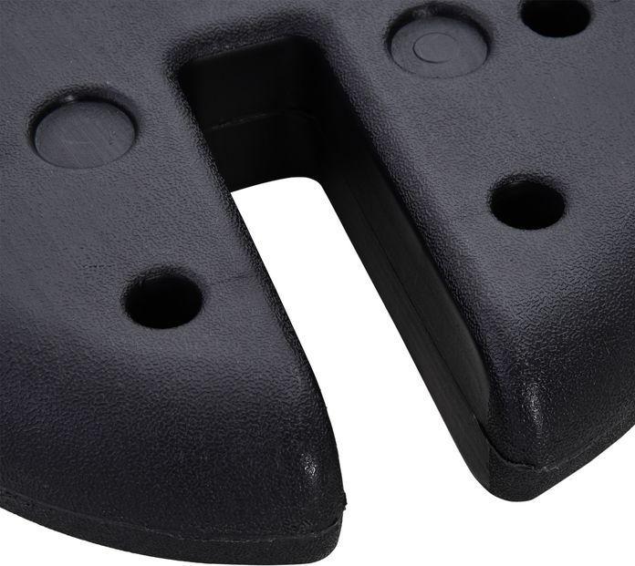 Produktbild Swisshandel24 4 Stk. Pavillon Standfuss Gewicht Partyzelt Pavillongewicht befüllbar bis 5 kg HDPE-Kunststoff Schwa (6 cm, 25 cm)