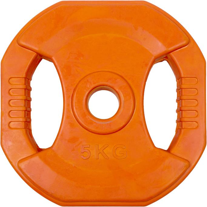 Image du produit Gladiatorfit Disque de poids en caoutchouc avec poignées (1 x 5 kg)