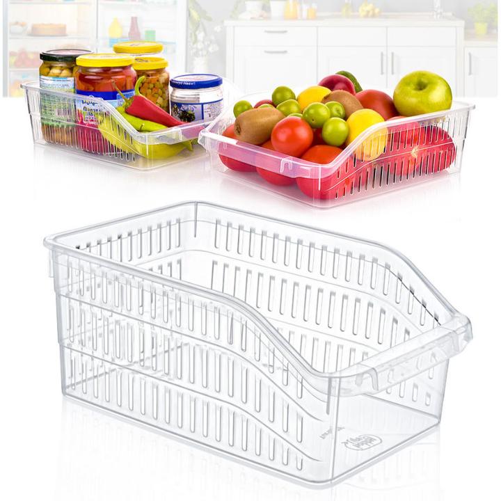 Image du produit Hermex Boîte de réfrigérateur Organiseur de réfrigérateur Boîte de rangement Récipient de cuisine