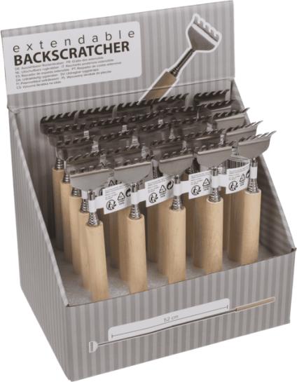 Image du produit Out of the blue Gratte-dos métallique extensible avec manche en bois