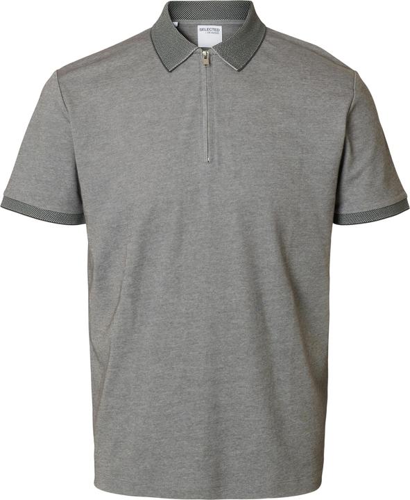 Selected Homme Slhfave Zip Ss Polo Noos