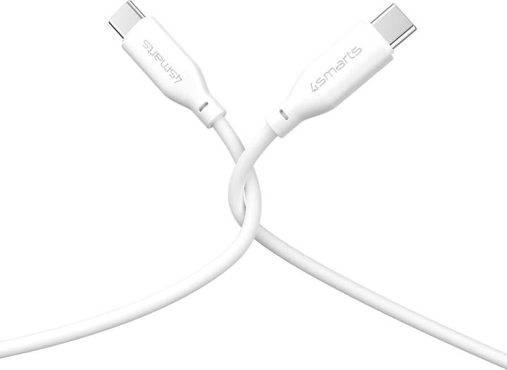 Produktbild 4smarts USB-C / USB-C Silikon-Kabel High Flex 60W 1,5m weiss (1.50 m, USB 2.0)