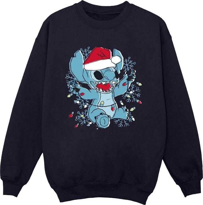 Produktbild Disney Lilo And Stitch Christmas Lights Sketch Sweatshirt (XL)