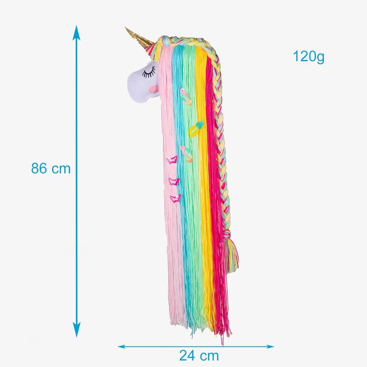 Produktbild Intirilife Einhorn Haarklammer Aufbewahrungswandteppich (1 Stk.)