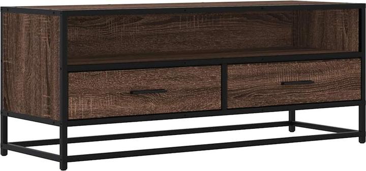 Actual product image VidaXL TV cabinet Lowboard TV cabinet TV table Brown oak look (100 x 34.5 x 40 cm)