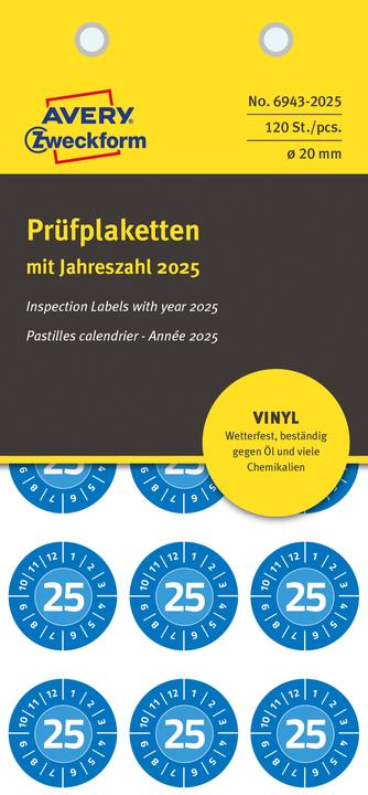 Actual product image Avery Test badges