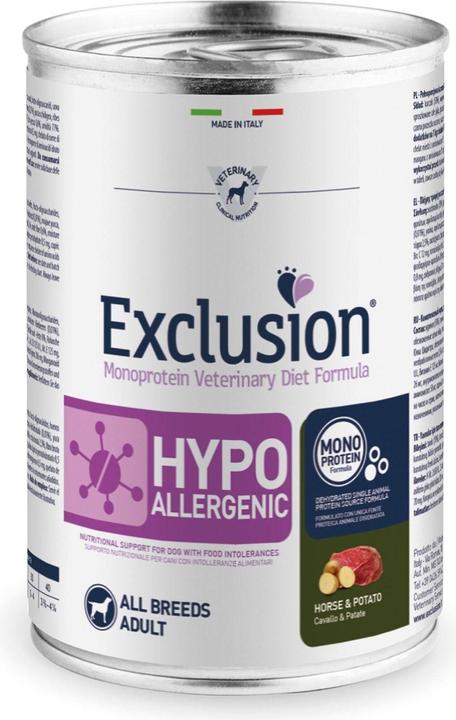 Immagine prodotto Exclusion Cavallo e patate ipoallergenico (Adulto, 1 pz., 400 g)