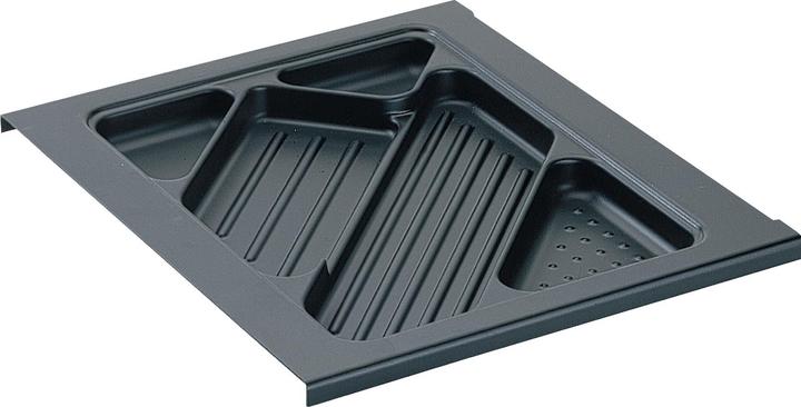 Actual product image Hettich Systema Top 2000 material drawer, EB 392 mm, black (1 pcs.)