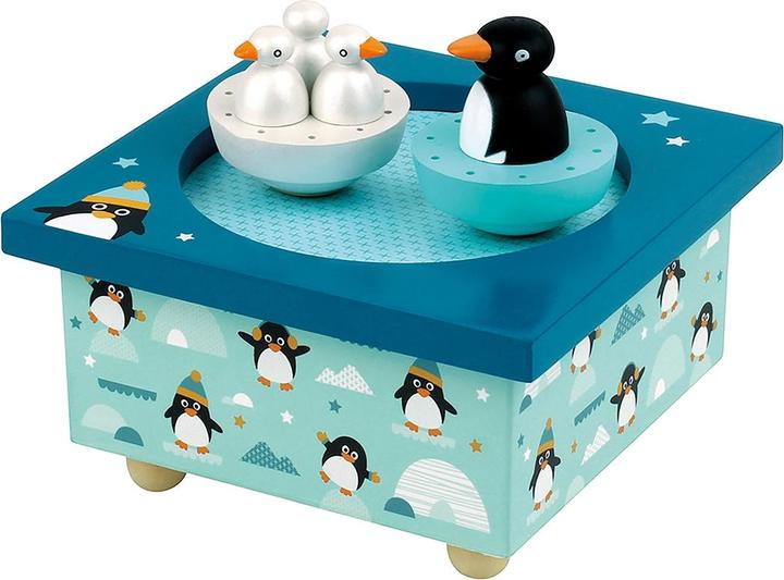 Trousselier Boîte à musique magnétique avec pingouins dansants