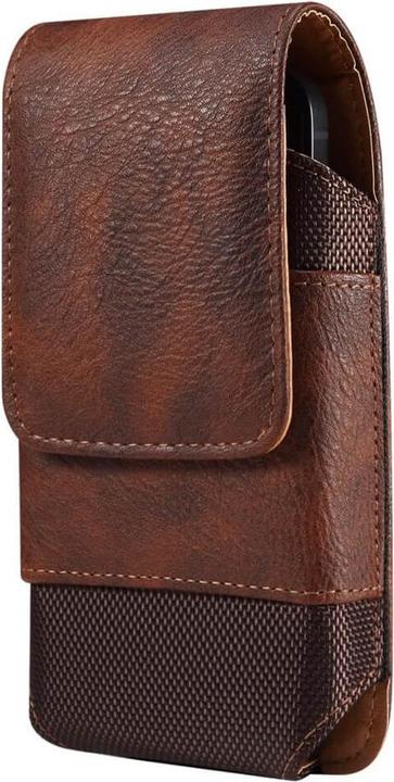 Produktbild Cover-Discount Nylon - Leder Gurttasche mit Kartenfach braun / XL