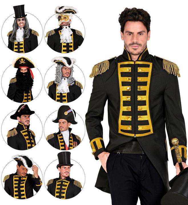 Actual product image Widmann Schwarze Gardeuniform / Paradefrack für Herren (M)