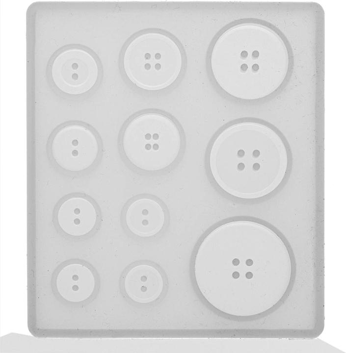 Image du produit Glorex Moule en silicone 9 x 8 cm, 11 pièces, boutons