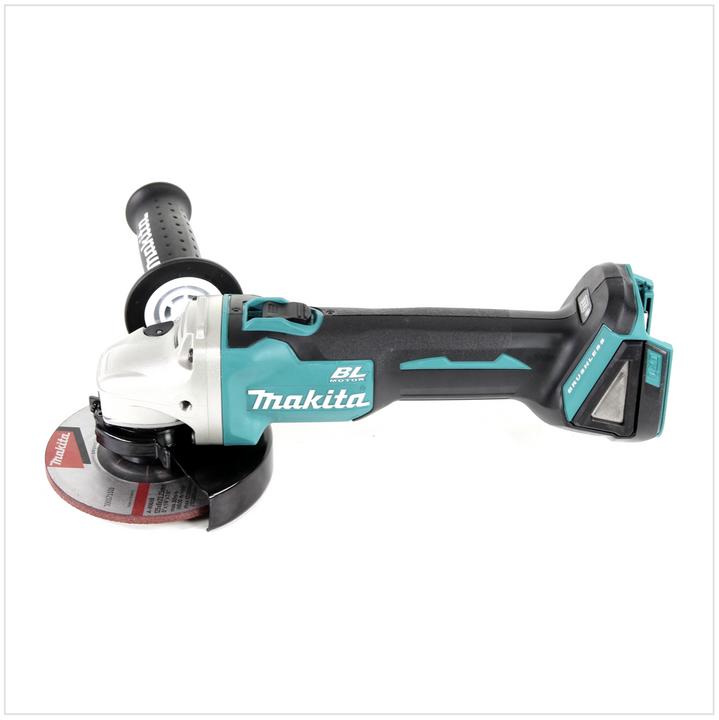 Actual product image Makita DGA 504 RM1J 18 V Li-Ion Cordless Angle Grinder 125 mm Brushless + MakPac Carry Case + 1 x Ba (125 mm)