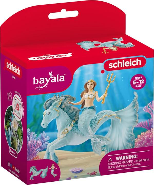 Actual product image Schleich Mermaid Eyela on underwater horse