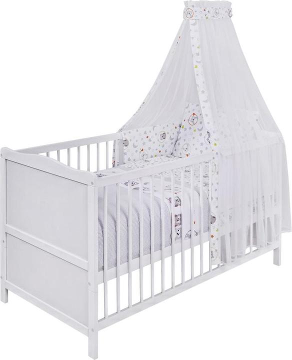Produktbild jonka Babyzimmer Sets Kinderzimmer Sparset Mona mit Bett, Wickelkommode (Wickelkommode, Kinderkleiderschrank)