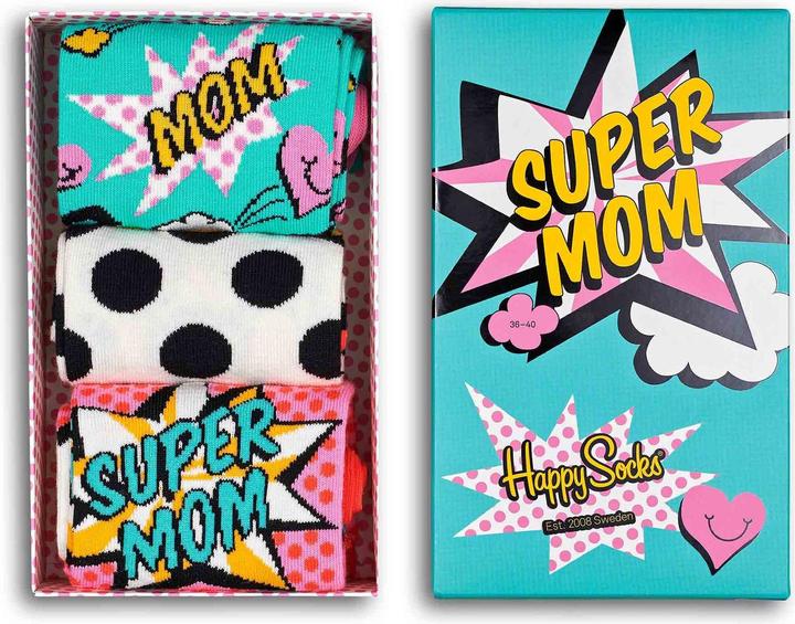 Image du produit Happy Socks Coffret cadeau pour la fête des mères (Lot de 3, 36 - 40)
