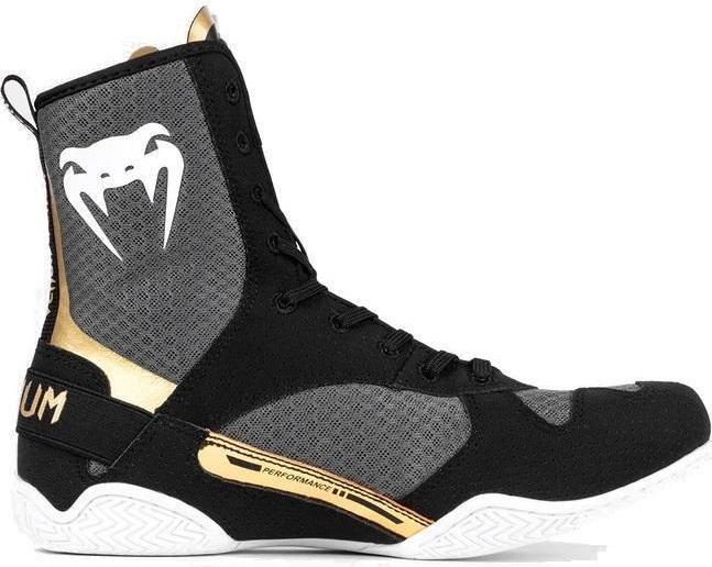 Actual product image Venum Boxing Shoes Boxing Boots / Elite / Black-White-Gold / EU 44 (44)