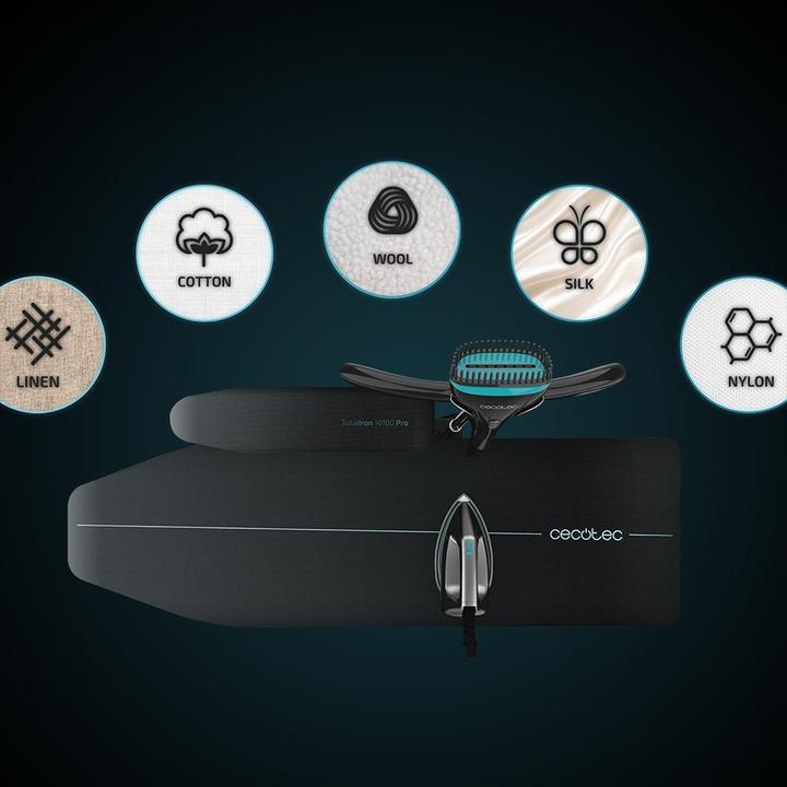 Produktbild Cecotec Centrale vapeur professionnelle compatible Total Iron 10100 Pro (Noir/Bleu) (2200 W)