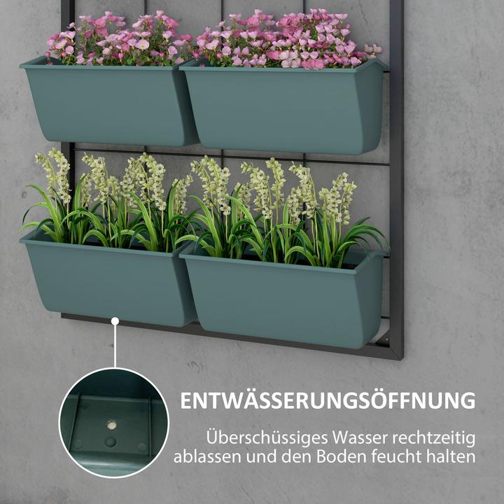 Actual product image Outsunny Plant shelf with 8 pots