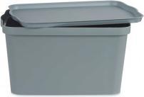 Actual product image Kipit plastic box with lid 24l gray (24 l)