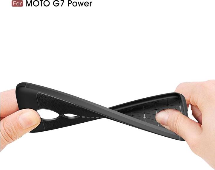 Produktbild Screenguard Motorola Moto G7 Power Hülle Leather Design TPU Cover (Motorola Moto G7 Power)