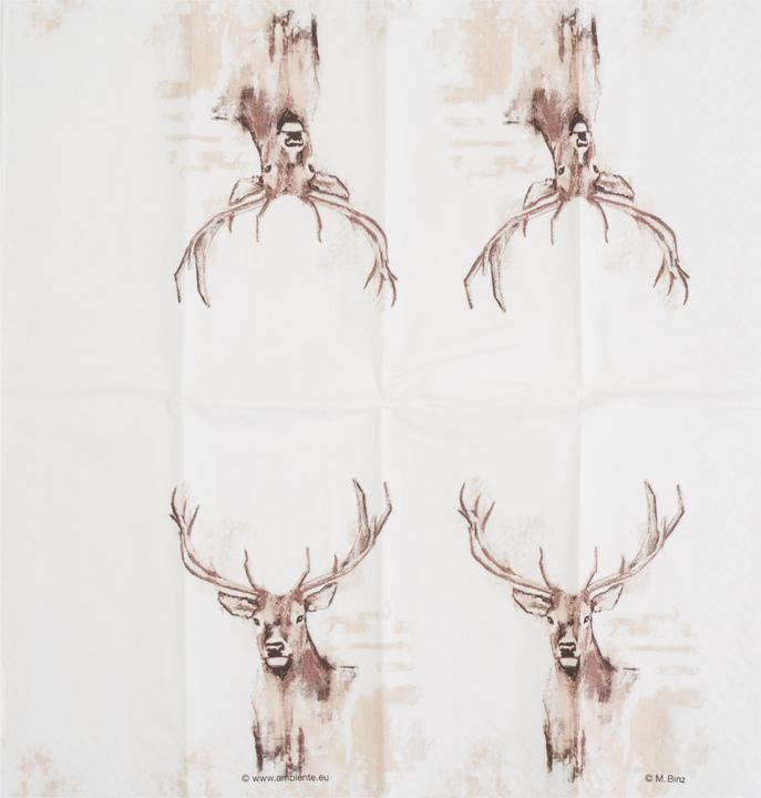 Produktbild Ambiente Papiertaschentücher "Hirsch mit Geweih"