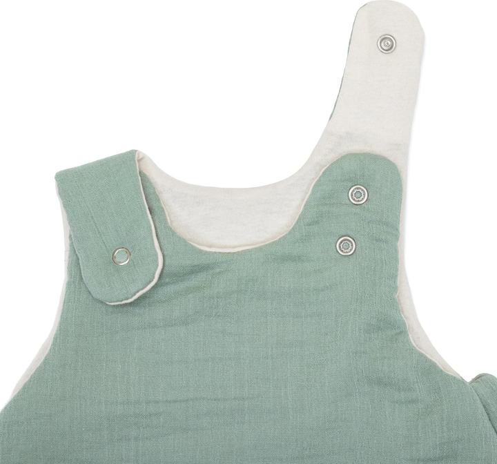 Image du produit Julius Zöllner Sac de couchage bébé toute l'année Mousseline Vert Gr. 56/62 (62 cm, 2.5 TOG)