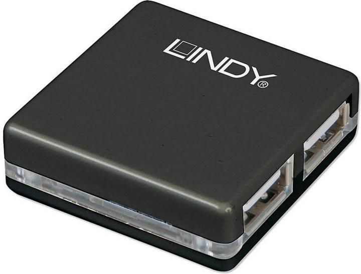 Produktbild Lindy USB 2.0 Mini Hub (USB-A, 2 Ports)