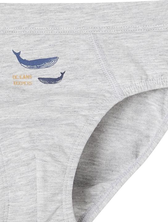 Immagine prodotto Vertbaudet Confezione da 7 slip da ragazzo in cotone biologico, balene (158, Confezione da 7)