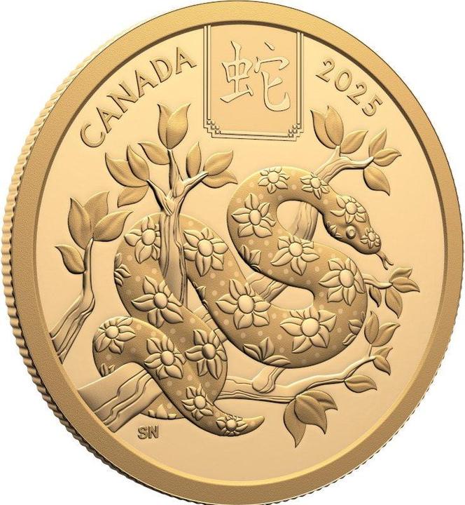 Produktbild Royal Canadian Mint Gold Lunar Schlange 15 g PP - 2025 (999.90, 2025)