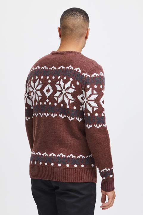 Actual product image Solid Norwig Men's Jumper Chunky Knit Pullover With Crew Neck (XL)