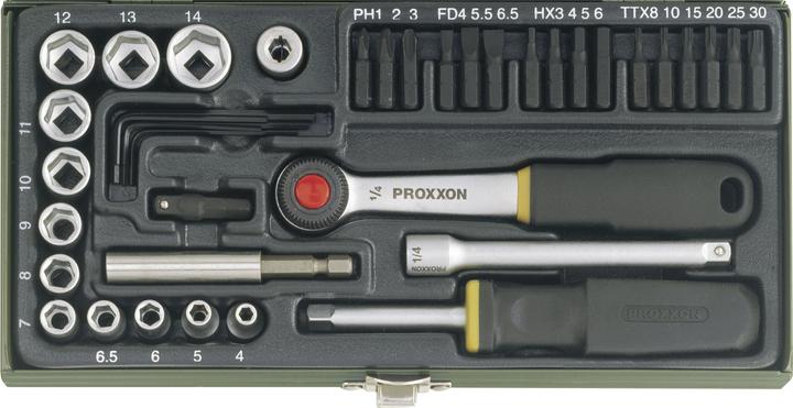 Proxxon Jeu d'embouts pour clés à douille (1/4")