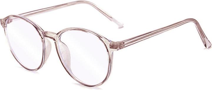 Techsuit - Anti-Blue Light Glasses Reflex TR90 (F8551-C3) - Round - Brown
