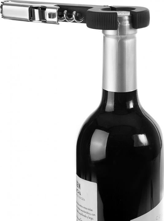 Image du produit Ibili Tire-bouchon avec coupe-capsule 14,7 cm Aide pratique pour le vin et les bouteilles (Tire-bouchon)