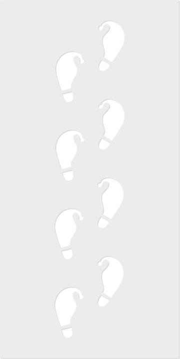 Image du produit Ginger Ray Stencil empreintes de pied elfe, 2 pièces
