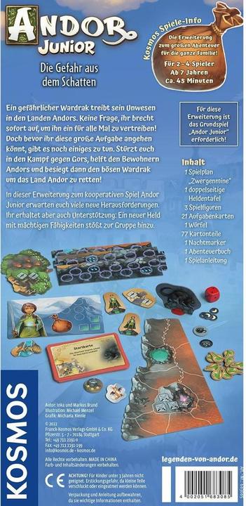 Image du produit Kosmos Andor Junior - Le danger de l'ombre (Allemand)