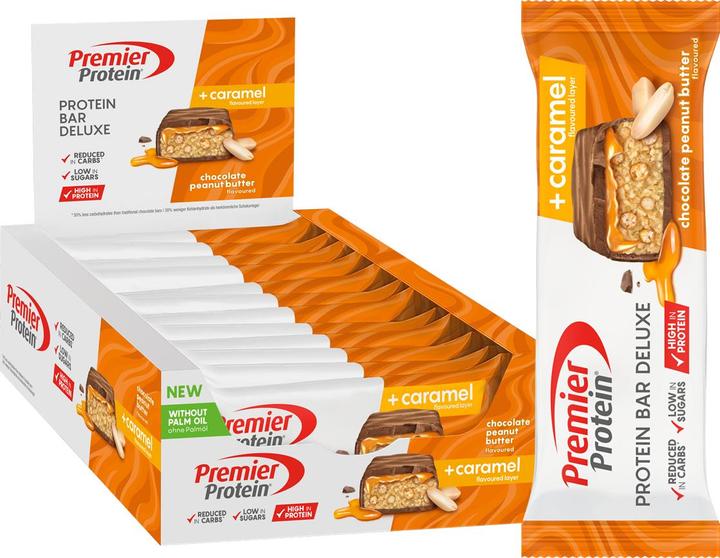 Immagine prodotto Premier Protein Barretta proteica Deluxe (Burro di arachidi, 12 pz., 600 g)