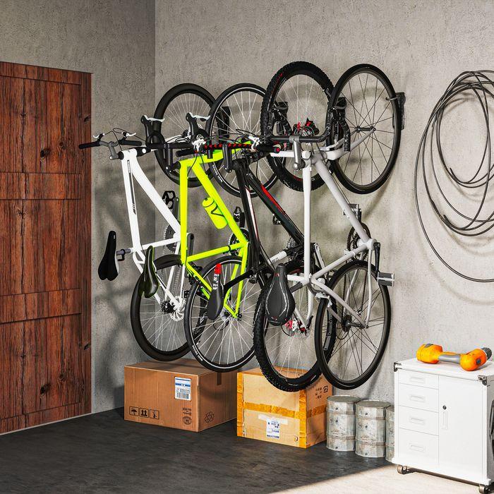 Produktbild Swisshandel24 4er Set Fahrrad Wandhalterung Vertikal mit 30 kg Tragkraft klappbar Aufhängung