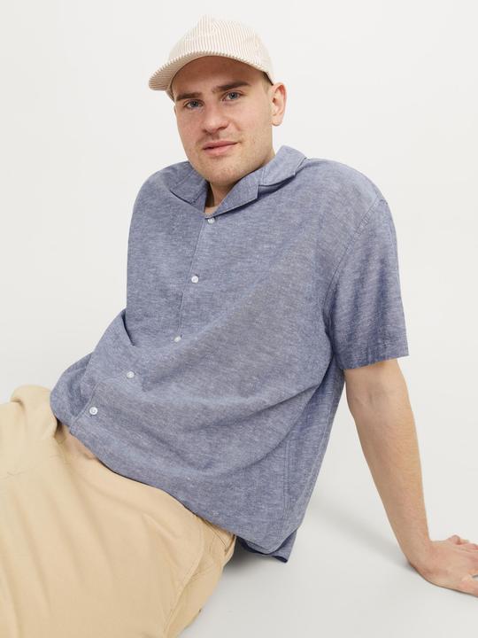 Produktbild Jack & Jones Jjlinen Blend Resort Shirt Ss Pls (5XL)
