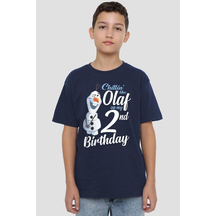 Actual product image Disney Frozen Childrens/Kids Chillin Like Olaf 2nd Birthday T-Shirt (128)